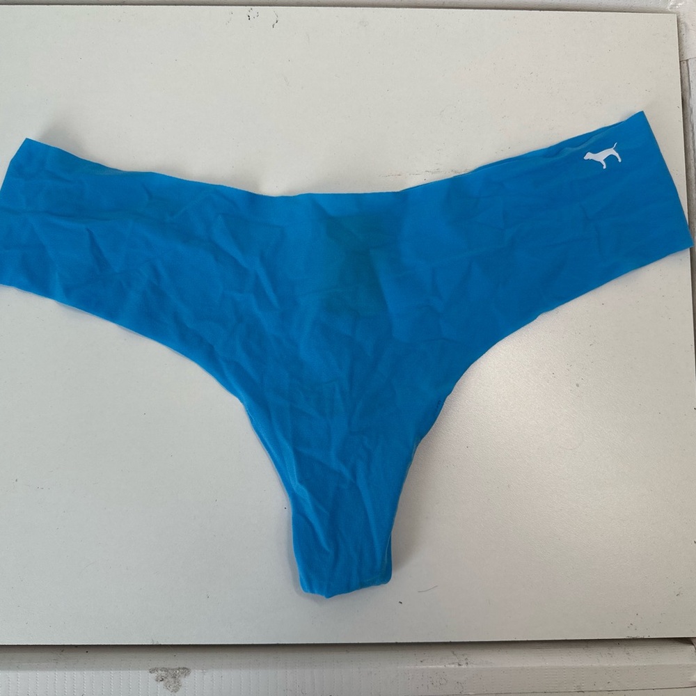 Light Blue Thong with PINK dog Logo
